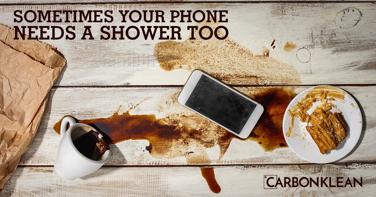 CarbonKleanLLC's tweet photo. No need to take your #phone in the #shower. #SmartKlear is what you want, no towels necessary. https://t.co/pQ3O1m7RKN https://t.co/2PeFyUxOeg