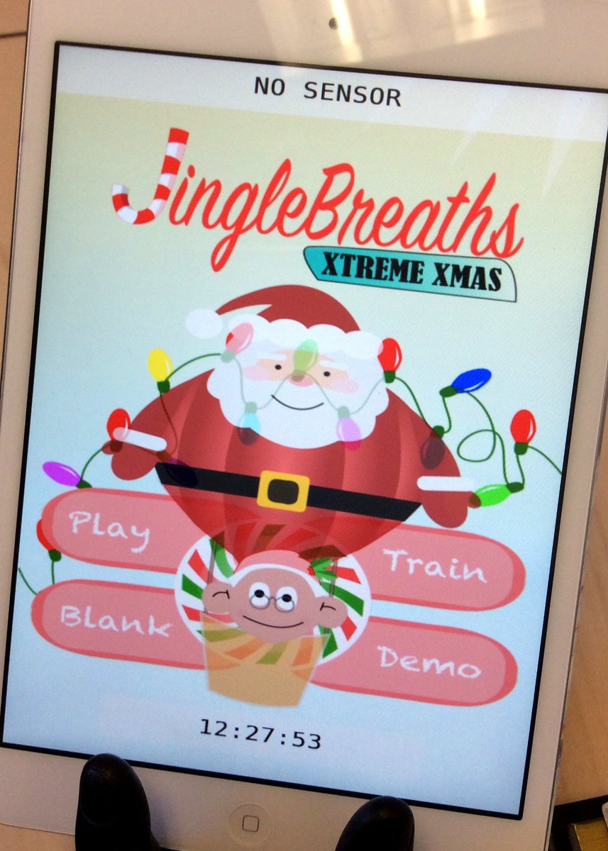 BellyBreath's tweet image. Escape the holiday #stress with JingleBreaths, the #xmas themed #BellyBreathing #biofeedback app!