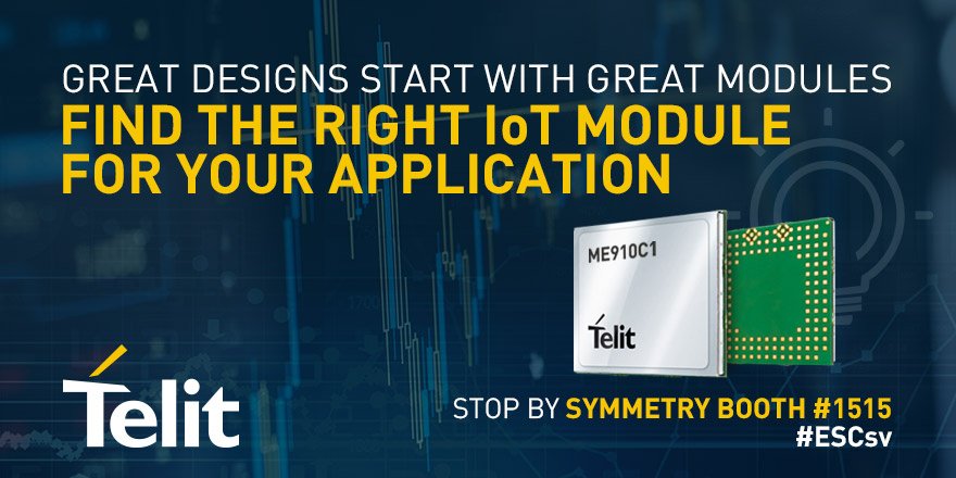 telitcinterion's tweet image. Great designs start with great modules.  Find the right #IoTmodule for your #IoT application.  #ESCsv