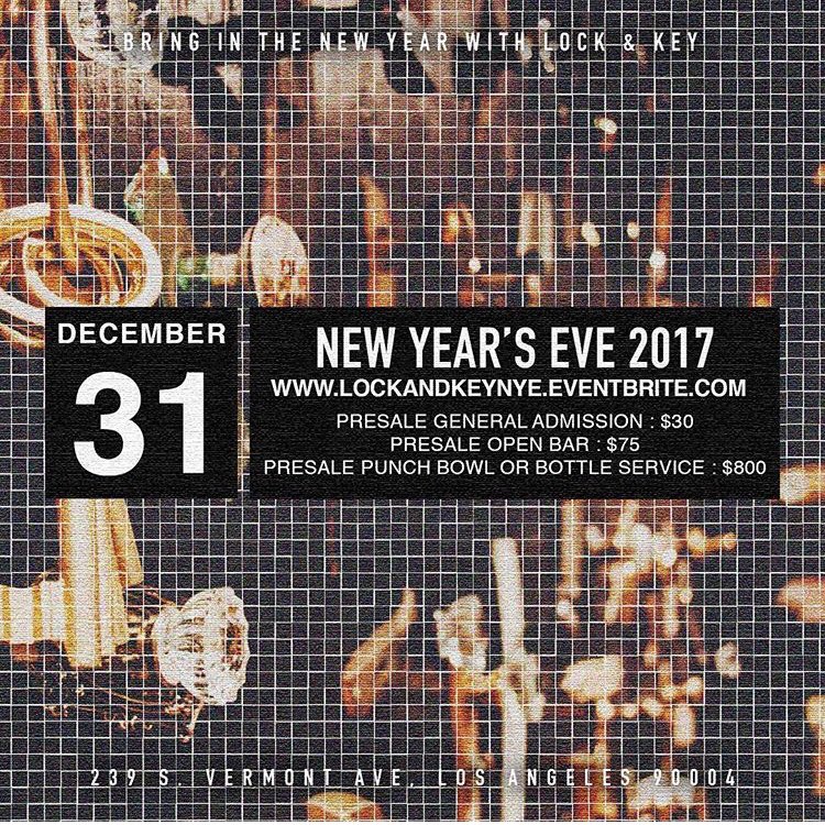 #LockAndKeyNYE
lockandkeynye.eventbrite.com