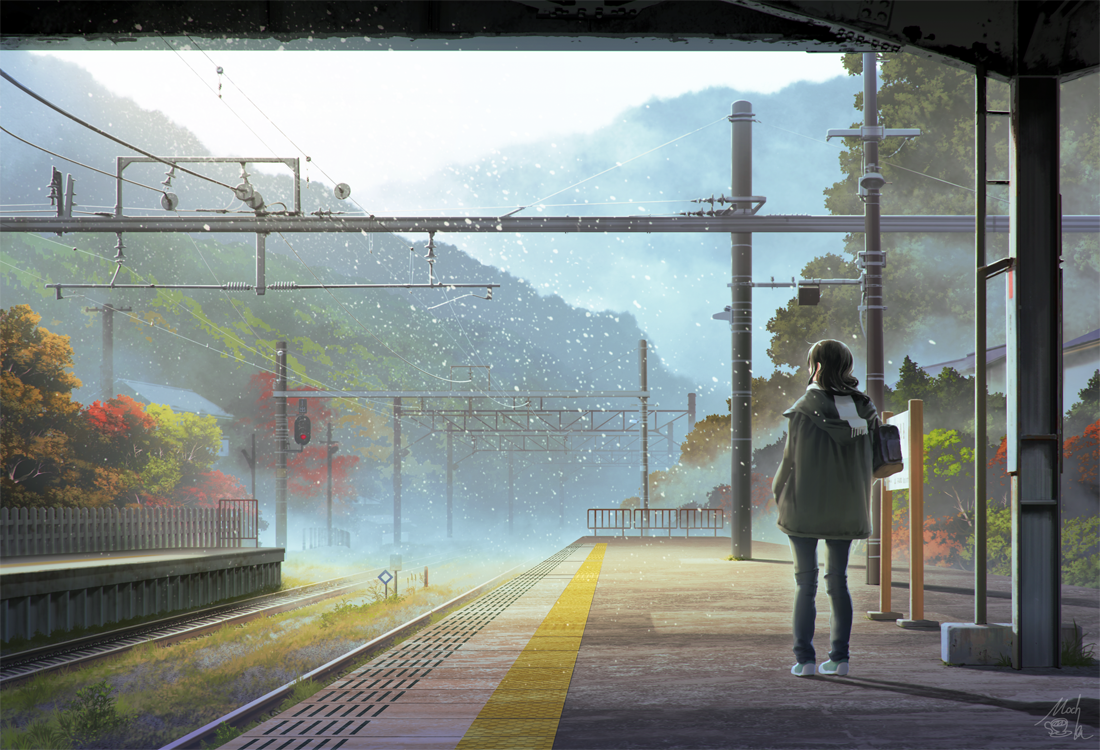 Mocha 画集第2弾発売決定 君を探す 反対側のホーム Pixiv T Co Nelh5q5rpk