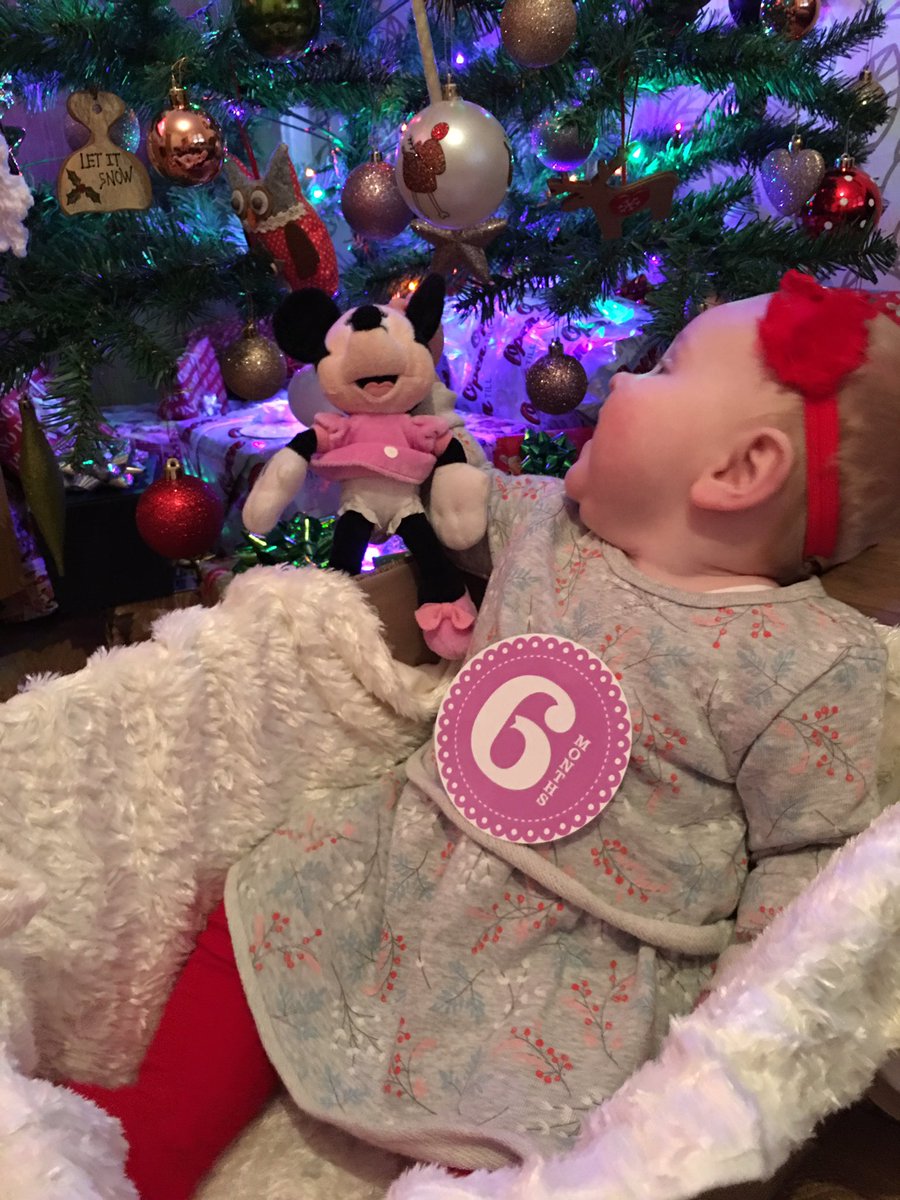 Rachelpadgett6's tweet photo. When you try get a #6MONTHS  picture but the trees too exciting 🙈 #ChristmasTree #lfl #ifb #follo4follo #babygirl https://t.co/rdbXb415m1