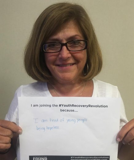 genfoundfilm's tweet photo. "I am joining the #YouthRecoveryRevolution because I'm tired of young people feeling hopeless." #GenerationFoundFilm #HelpJustOne https://t.co/jbDwqsjnt1