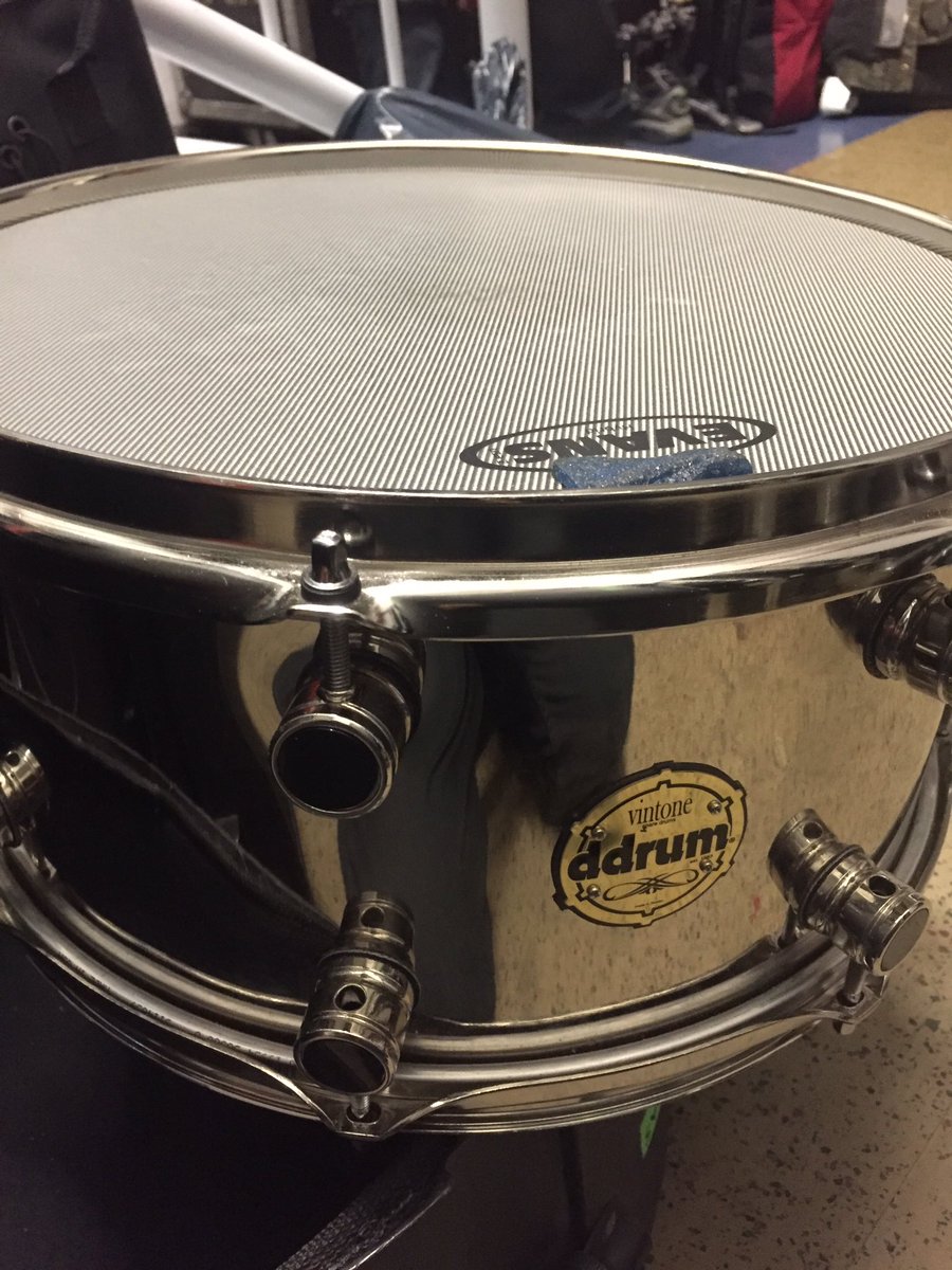 Love my <a href="/ddrumUSA/">ddrum</a> Vintone snare, especially with an <a href="/EvansDrumheads/">EVANS Drumheads</a> Hybrid head. Loud, great attack &amp; body, cuts thru the mix. Best snare!