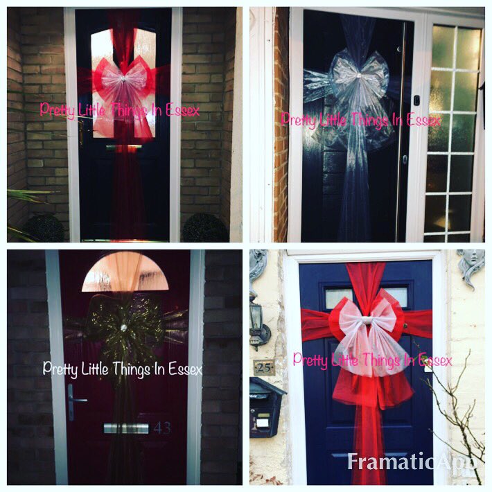 PrettyLittle35's tweet image. #prettylittlethingsinessex #doorbows #Christmas