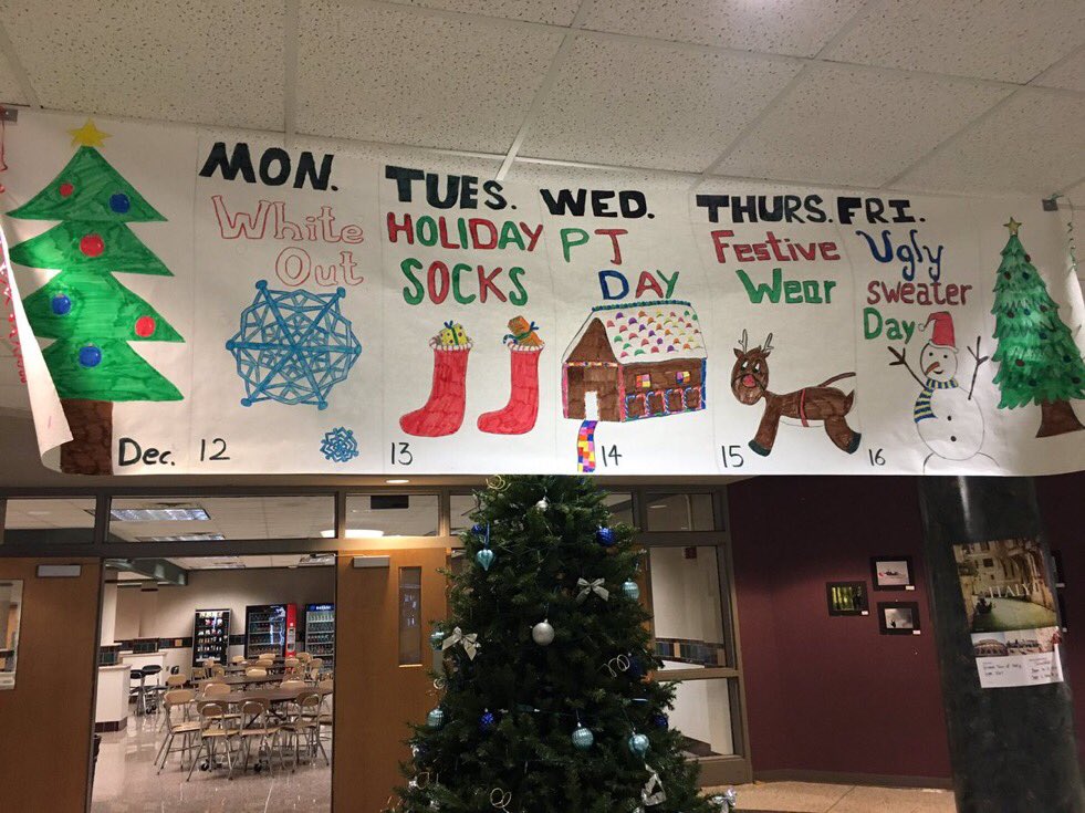 enhsstuco's tweet photo. Hey EN let's get in the Holliday spirit!! Monday marks the start of East Nobles first ever snowcoming https://t.co/U1V8KQWlKd