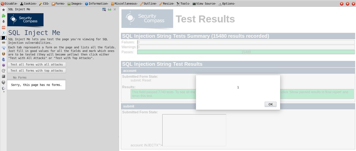xer0dayz's tweet image. SQL Inject Me Firefox plugin self #XSS lol... #randomhacks