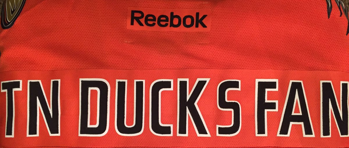TN_DUCKS_FAN's tweet photo. In case y'all can't figure out who I am at games. #LetsGoDucks #NHLDucks #DucksDedication #PaintedTarget #MerryChristmasToMe https://t.co/33u0Ykwmhx