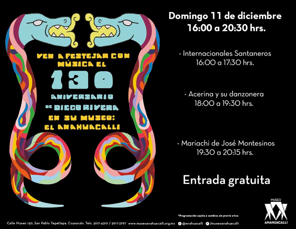 Este 8 de diciembre, diego rivera cumpliría 130 años y el