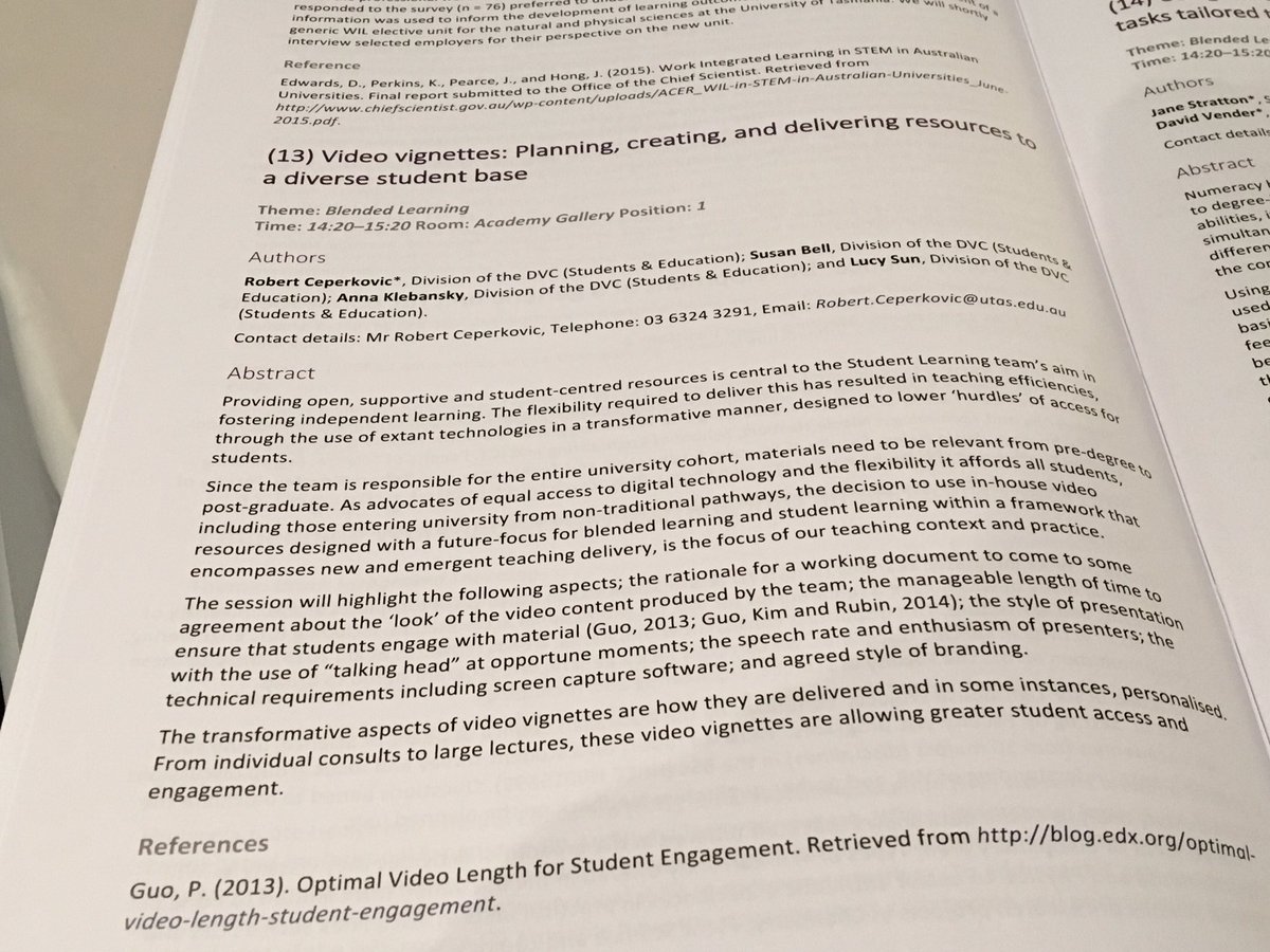 KiftSally's tweet photo. Literature says 6-7mins is about right length for instructional videos, used here for common student advising issues @UniSTARSConf #utastm16 https://t.co/QNfkSmReyP