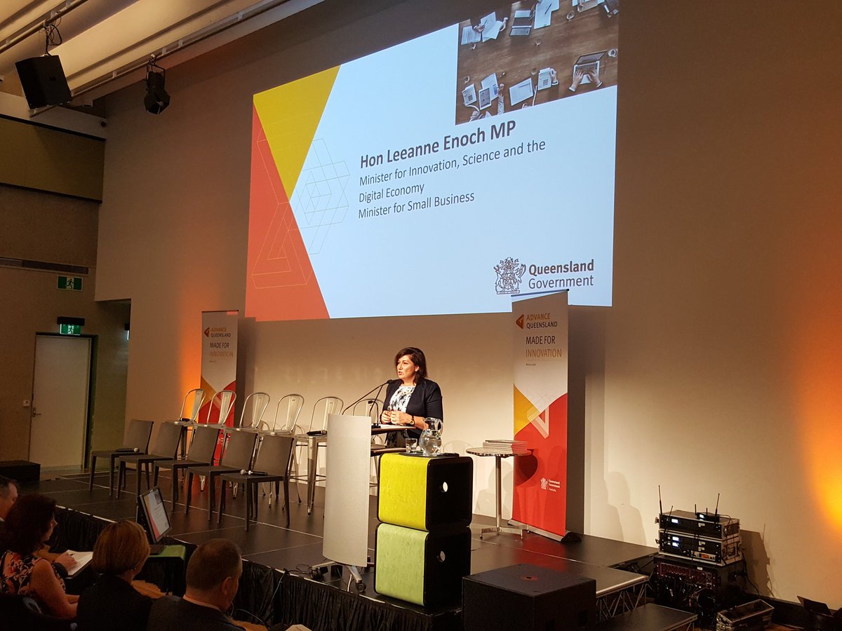LeeanneEnoch's tweet photo. Opening the @AdvanceQld Testing Within Government showcase @SLQedge, an innovative approach to government procurement for SMEs. #qldpol #ICT https://t.co/3spilvBib7