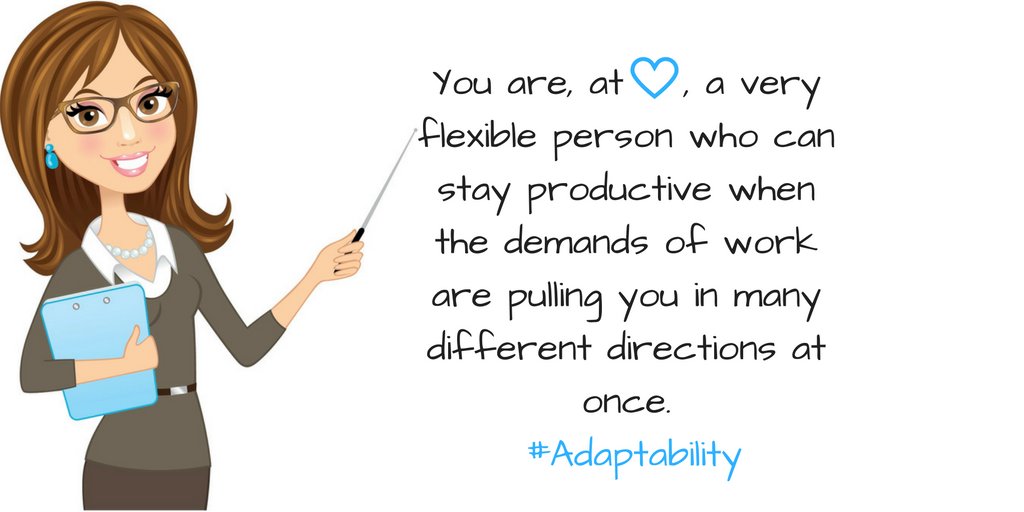 Does this sound like you? #cliftonstrengths #adaptability #whoami