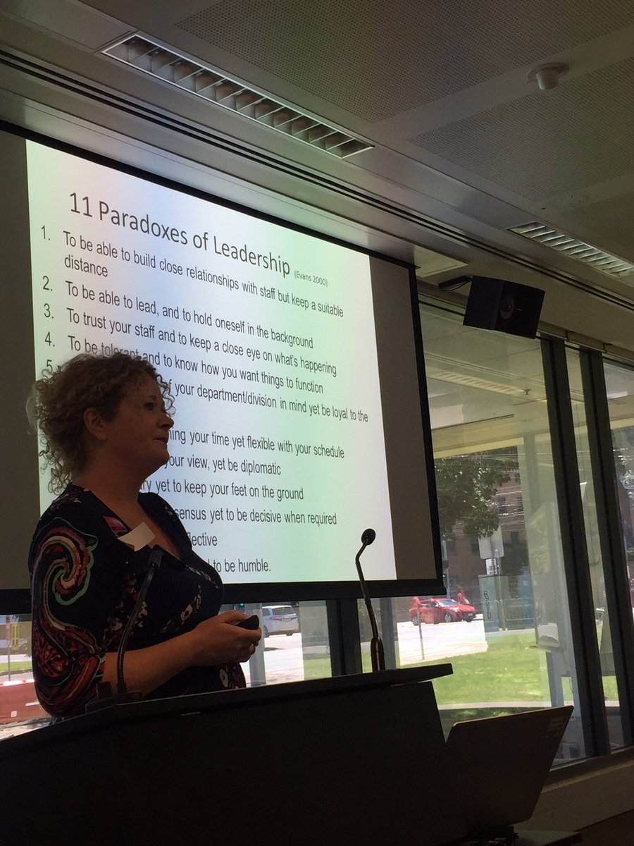 janee3545's tweet photo. 11 Paradoxes of Leadership. Number 11  is my favourite. Be sure of yourself but be humble @MelAdelaide #HCAL https://t.co/YmcvWcrdYV