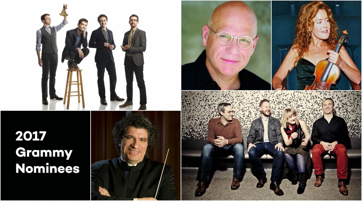 bienenconcerts's tweet photo. Congrats, Grammy nominees @crossingchoir, @LincolnTrio, @SpektralQuartet, @ThirdCoastPerc, and Giancarlo Guerrero! https://t.co/9thmVfByGd https://t.co/gtuB0KWBOZ