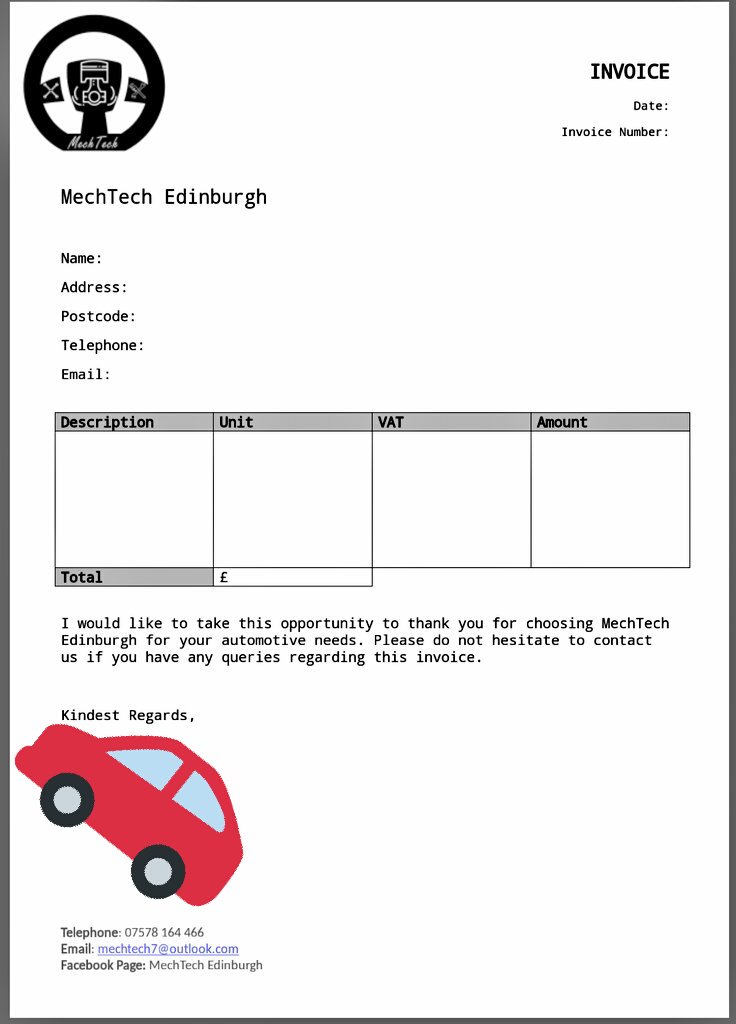 mobmechanic7's tweet photo. The invoice template is coming along nicely! Don't hesitate to get in touch! #edinoffers #Edinburgh @EdinburghWatch https://t.co/p6Tob7Tjjw
