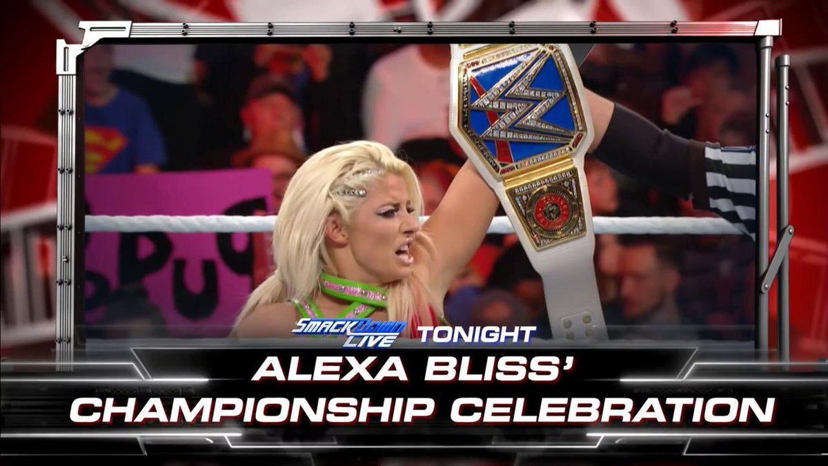 Your BRAND NEW #SDLive #WomensChampion @AlexaBliss_WWE will host a celebration, TONIGHT!