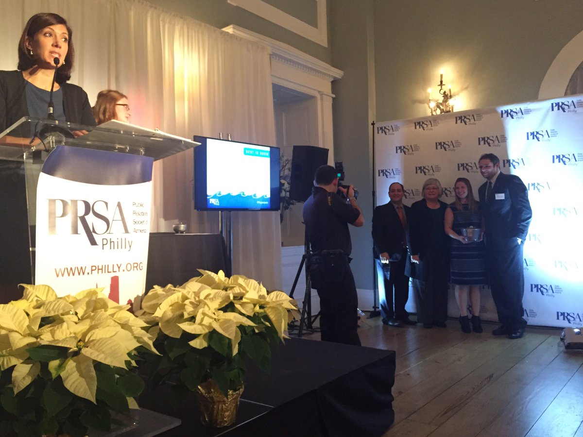 PRSAPhilly's tweet photo. Congrats to @annekleincg for winning Best in Show @PRSAPhilly #Pepperpots https://t.co/R1gHrf6Yfu
