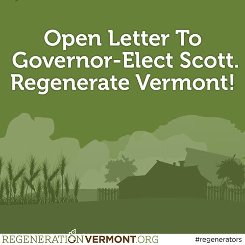 BREAKING: Diverse groups call for bold, new #VT #ag.  Issue open letter to Governor-Elect @PhilScottVT ow.ly/X1Ra306SnVu #regenerators
