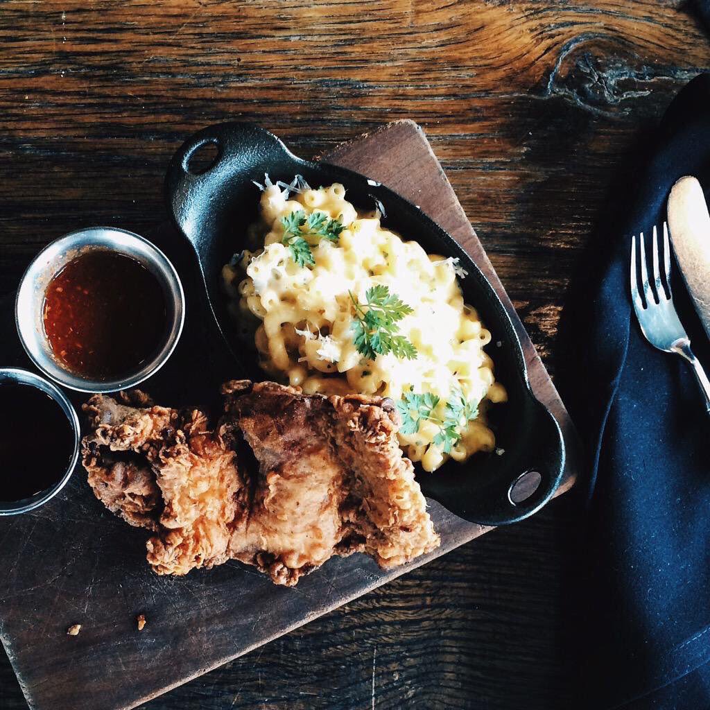 Fried chicken and Mac at <a href="/Victory_44/">Victory 44</a> might be the best fried chicken in town. #boldstatment