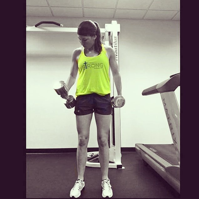 wonwayapparel's tweet photo. Women's neon yellow razorback tanks featuring "STRONG" with Philippians 4:13 on the front, and "Glory to God" on the back. #fit #christ https://t.co/nHwT7GJbOT