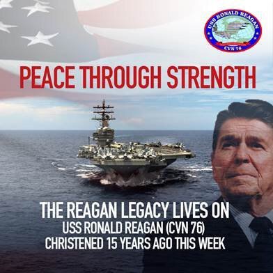 D_McCaughan's tweet photo. The Reagan Legacy LIVES ON with President Donald J. TRUMP!
"Peace Through Strength!" #Trump #MAGA https://t.co/h9CkSlDXt8