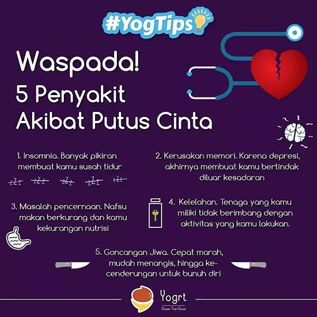 Kata Kata Bijak On Twitter 5 Penyakit Akibat Putus Cinta