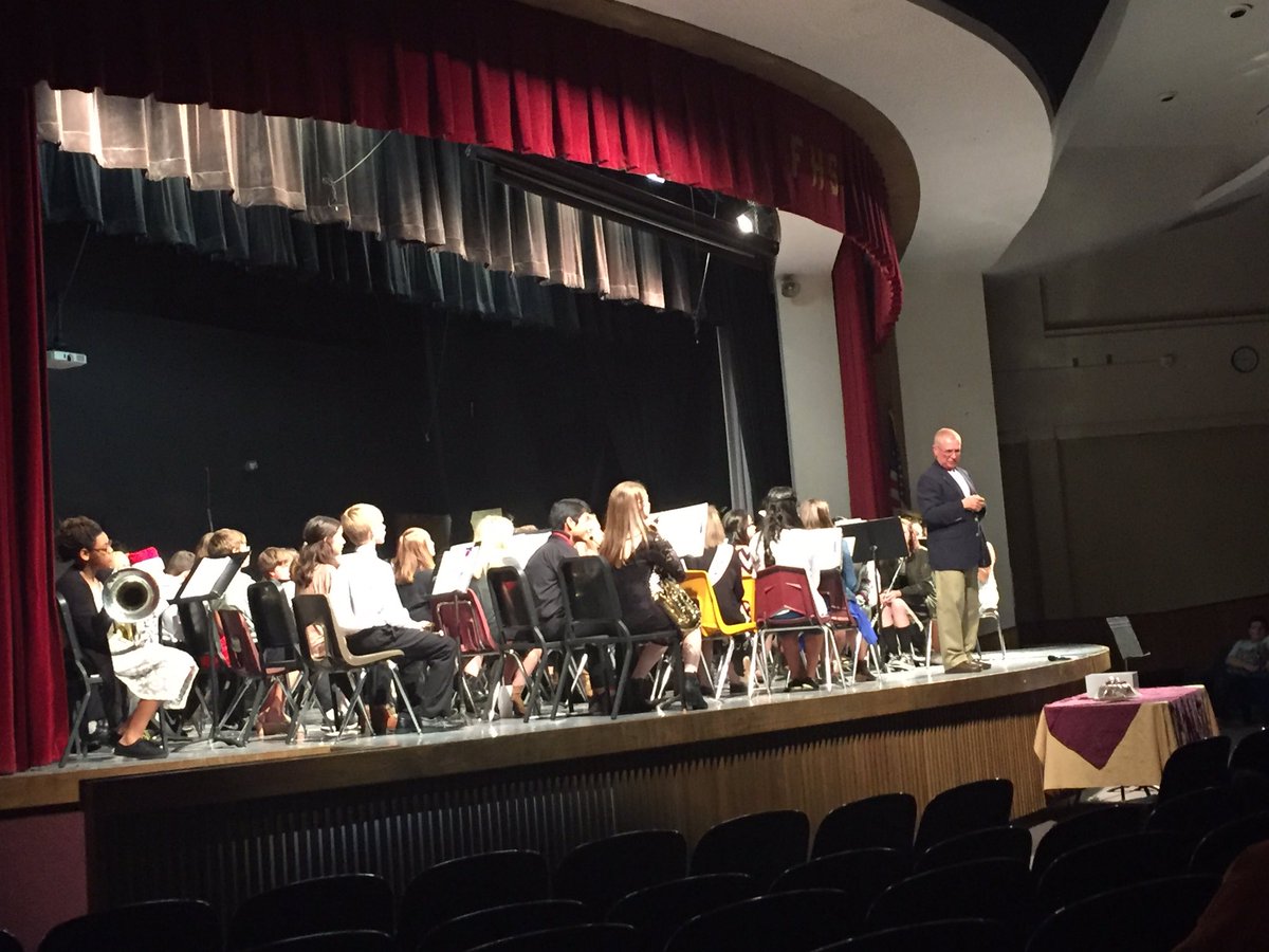 FairfieldISD's tweet image. 8th grade band Christmas Concert #FISDlearn.