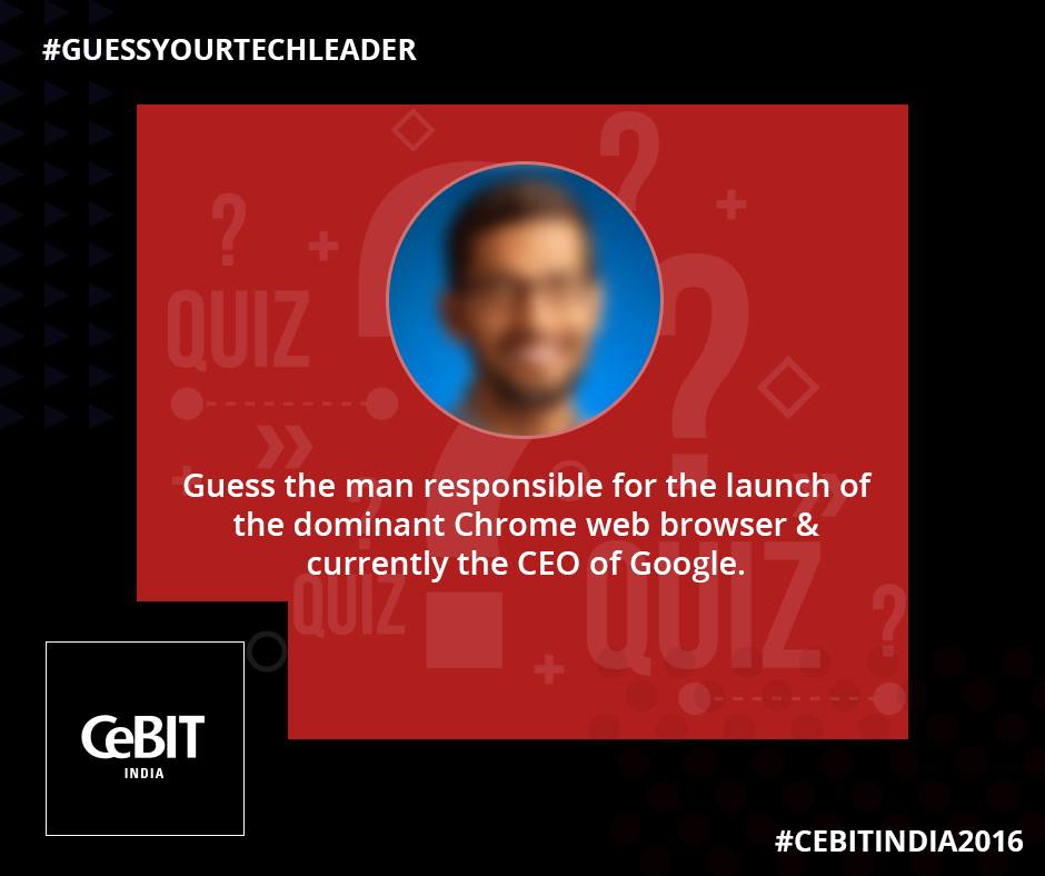 cebitindia's tweet image. #GuessYourTechLeader 

&quot;Wear your failure as a badge of honour&quot;

#ContestBegins #CeBIT2016