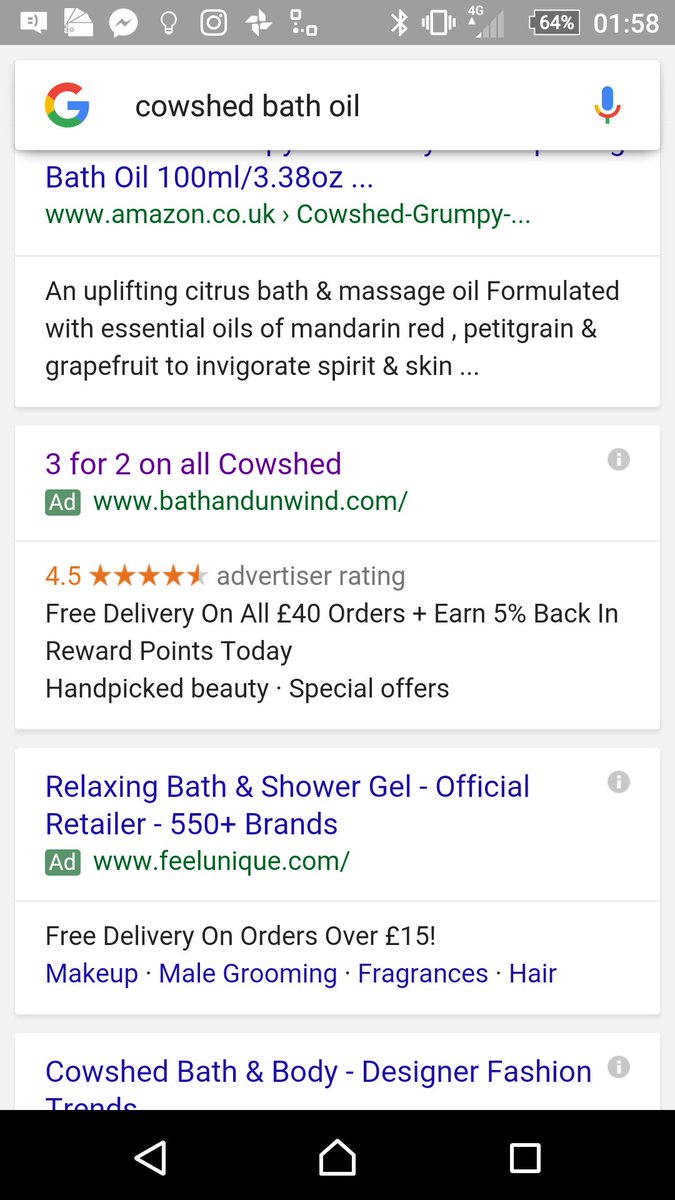 LibbyLou_Blog's tweet photo. @BathandUnwind Advertised as 3 for 2 cowshed on Google Ads but doesn't deduct an item from my basket. Any suggestions? Thanks https://t.co/IeA0t2QEsX