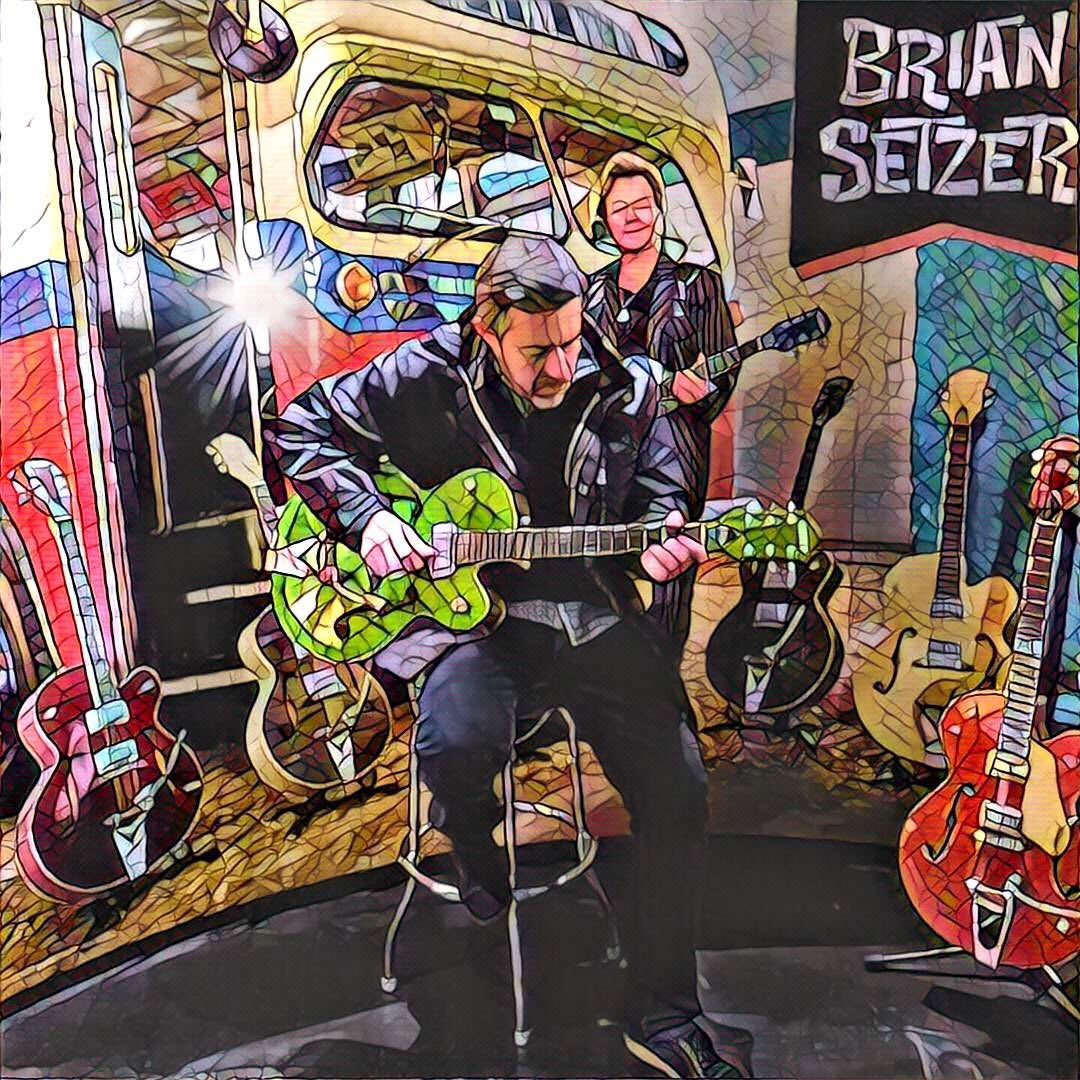 blaino2's tweet image. #gretschguitars #briansetzer #rymanauditorium great Xmas jam