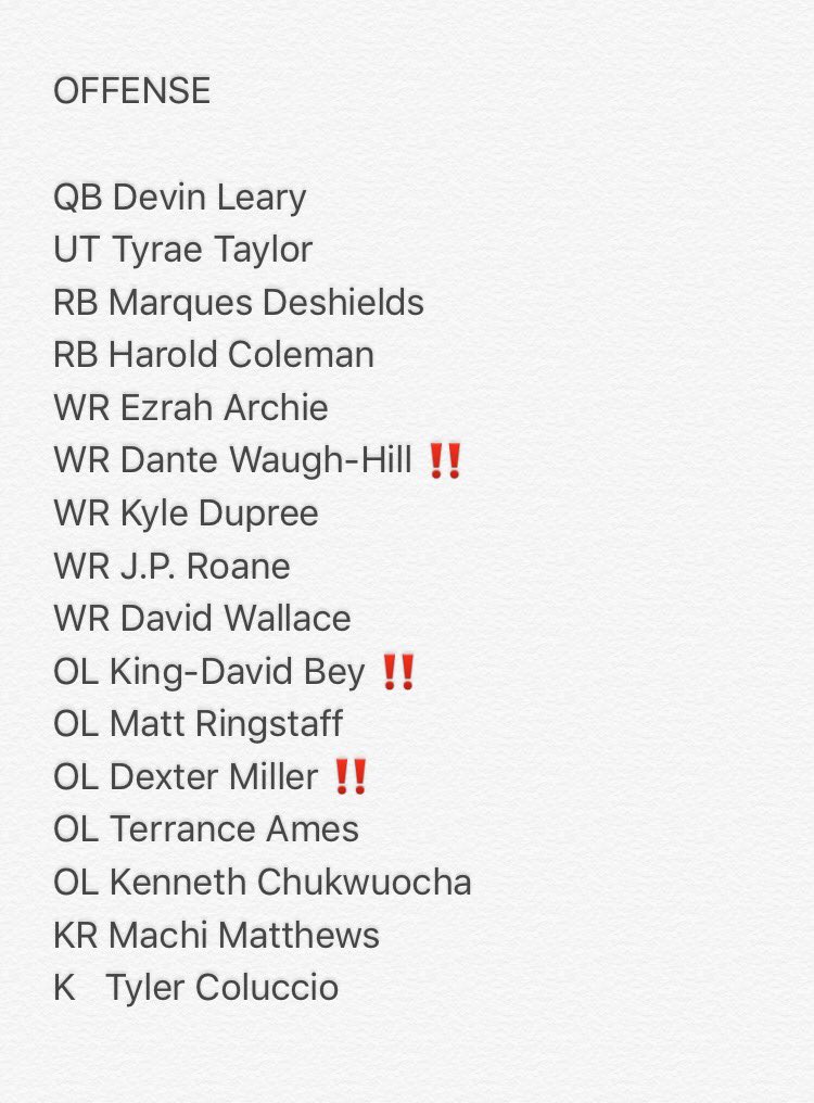 DaBoyBake's tweet photo. Here it is. Coach BaKe's 2016 All-Sicklerville Team. 🏈💯🏆👍🏾 https://t.co/8WD39QnlAS