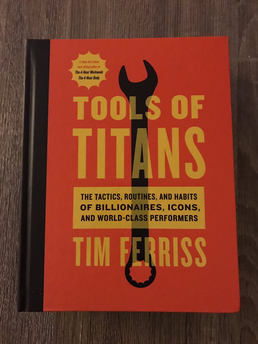 kcdtech's tweet photo. Looking forward to reading @tferriss newest book #toolsoftitans based on his interviews from #timtimtalktalk #thetimferrissshow https://t.co/tHBTZfn6Hd