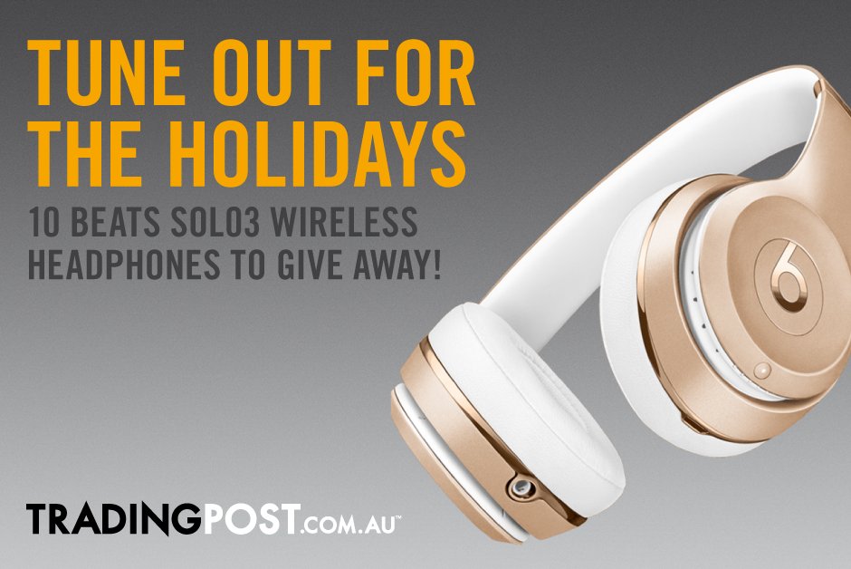 TradingPostcom's tweet image. WIN! Tradingpost is giving away 10 Beats Solo3 wireless headphones! Enter at tradingpost.com.au/competitions