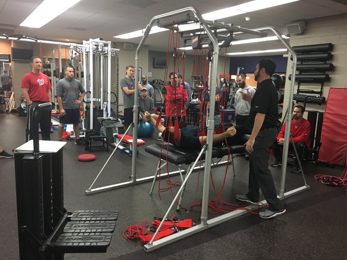 Bmartinsports's tweet photo. GREAT DAY WORKING WITH WASHINGTON NATIONALS STAFF... @Activcorellc @RedcordUSA #ActiveCore #Redcord #NEURAC #MLB #MOVEMENT #LEVELS #BMART💪 https://t.co/jIR46Px6CI