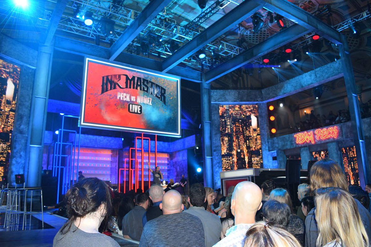 inkmaster's tweet image. We’re LIVE from New York! Tune into the #InkMaster finale starting NOW on @spike! #InkLive