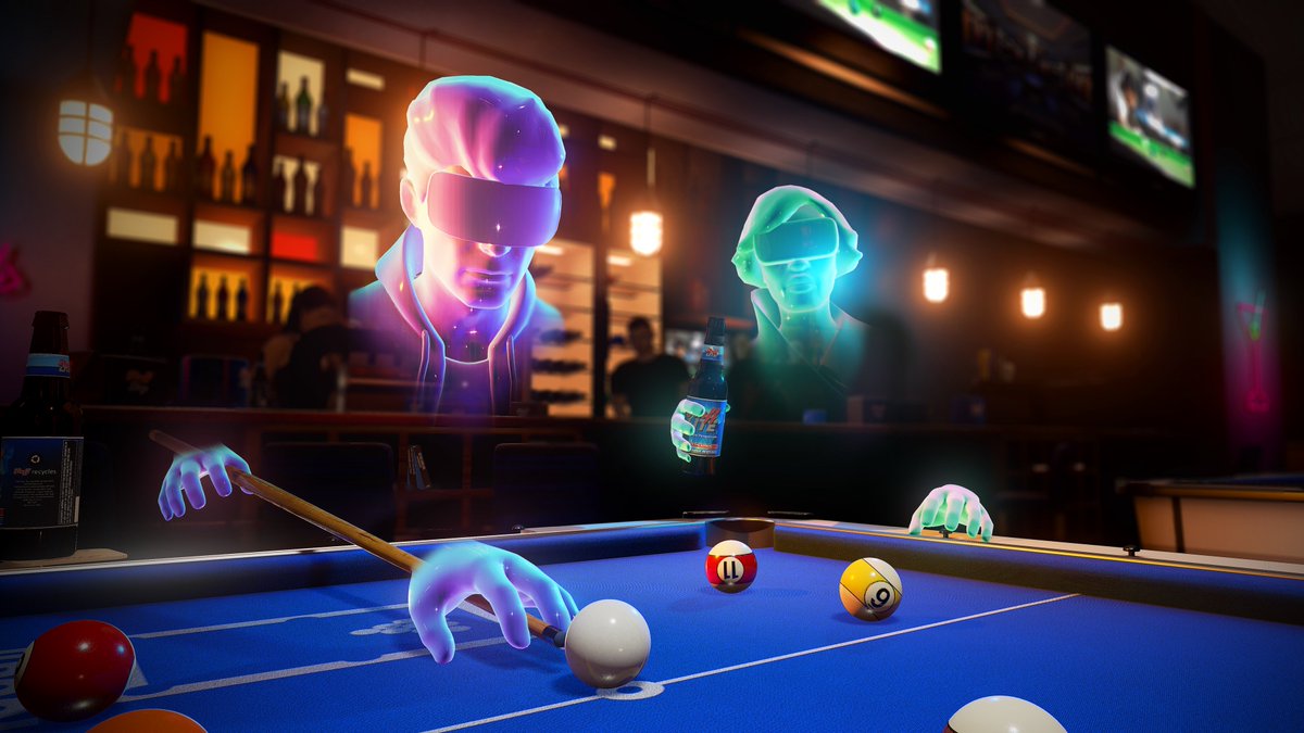 SportsBarVR's tweet photo. Just launched on Oculus Home with Touch support and custom Oculus Avatars today! All 3 major VR platforms in the inaugural year of VR. https://t.co/l6FsJvVjKD