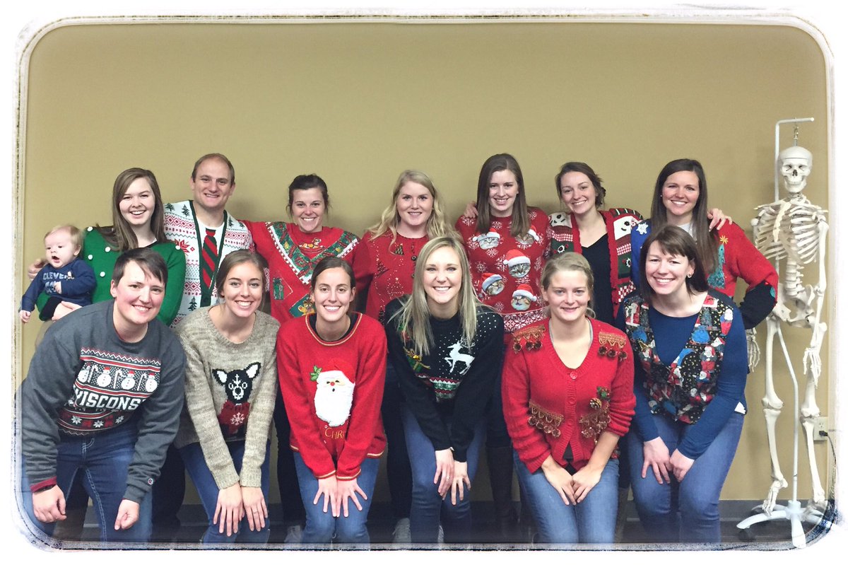 Check out those sweaters! #PAclassOf2018 #holidayfashion