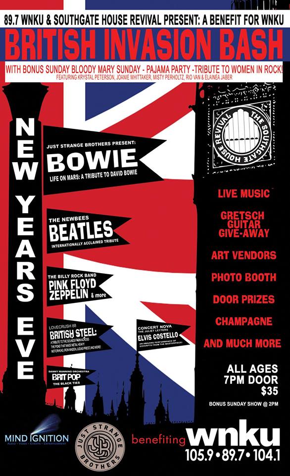 MindIgnition's tweet image. New Years Eve!! Bowie, Beatles, and tons more Britrock!  @SGHRevival @WNKU  #queencity #BritishInvasionBash