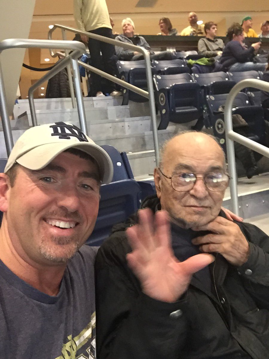 ShawnRembold's tweet photo. Enjoying another great game at the Purcell pavilion at Notre Dame.  41-23 Irish lead at halftime https://t.co/oXT2Hria6R