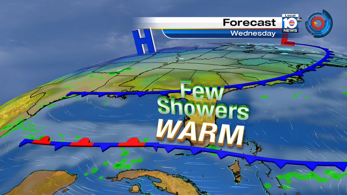 Warm is the word for Wednesday, as temps are forecast again to reach the 80s-- there could be a few showers too. https://t.co/nKjADfWAli