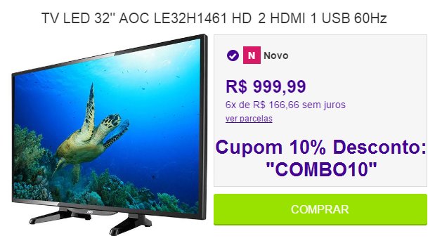 seumercador's tweet photo. 📺#BaratodoDia #TVLED32 #AOC #HD📺
#Cupom 10% Off👍
#Promoção #Oferta #Barato #Desconto #TV #TVLED #SmartTV

🔵Acesse👉 https://t.co/MJjuejiJHg 👍 https://t.co/2a7C4KJN1c