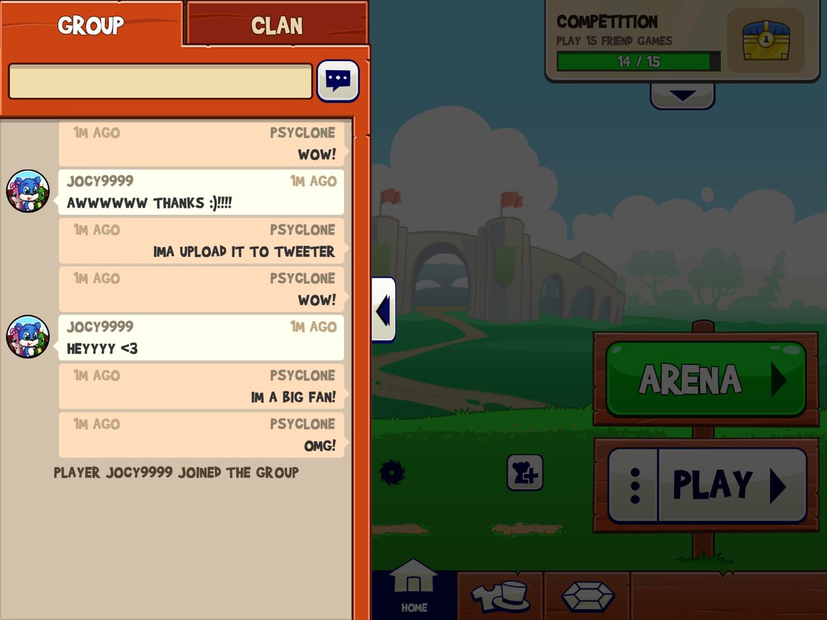 gameplete's tweet photo. @TheFunRun This right here is my motivation! Playing with the awesome society this game has, specially @Funrun_jocy ! #FunRunArena https://t.co/H2d71YiFHs