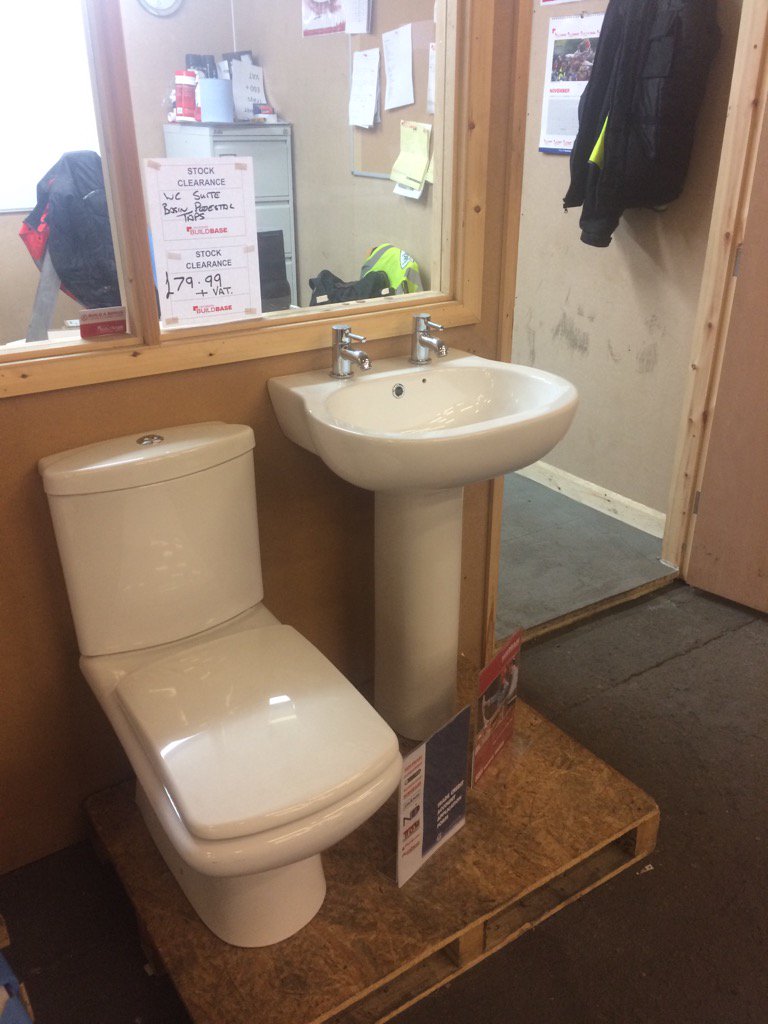 BBaseClearance's tweet photo. Wc suite , including  soft close seat and taps. Only £79.99 plus VAT https://t.co/j6zYOfdR8F
