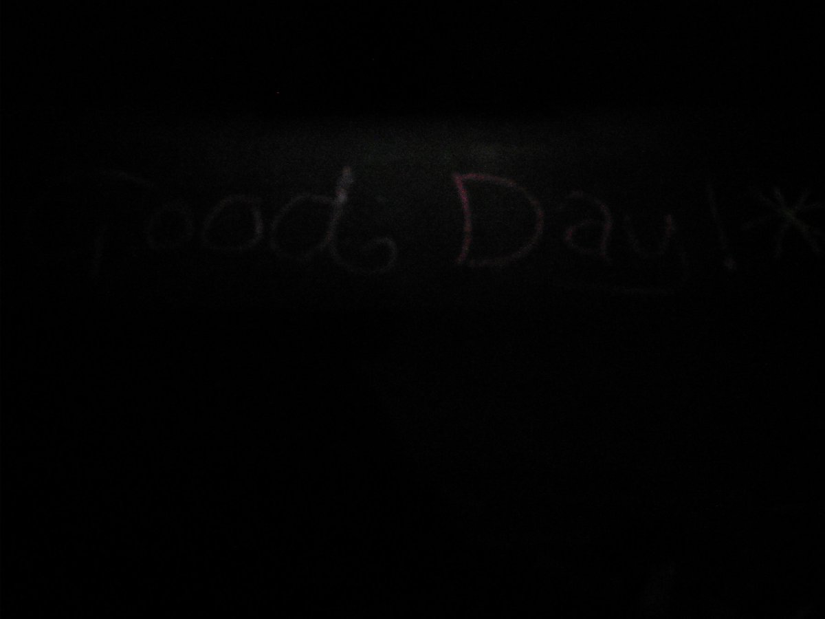 adventkindness's tweet photo. Poor light but - a cheery message 'Have a Good Day' written on wall for folks to see and smile @iLoveHD_ @RandomActsOrg @LiveAdvent #BeKind https://t.co/BcJf63e4Bp