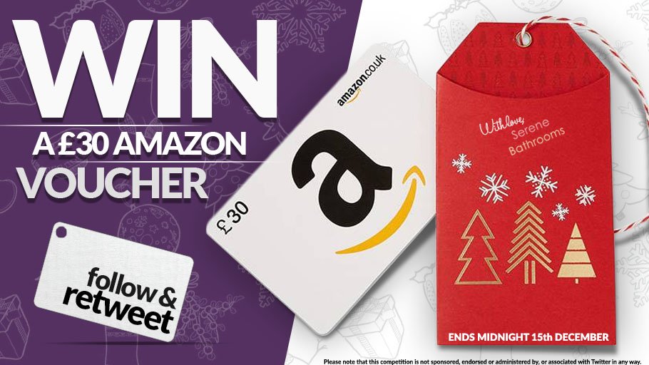 SereneBathrooms's tweet photo. 🎅 XMAS #COMPETITION 🎅 FOLLOW &amp; RT for a chance to win! Visit https://t.co/RpKLmJdqSo for Frameless Shower Enclosures! #Giveaway #Prize 💰🎄 https://t.co/bPMHICXM0W