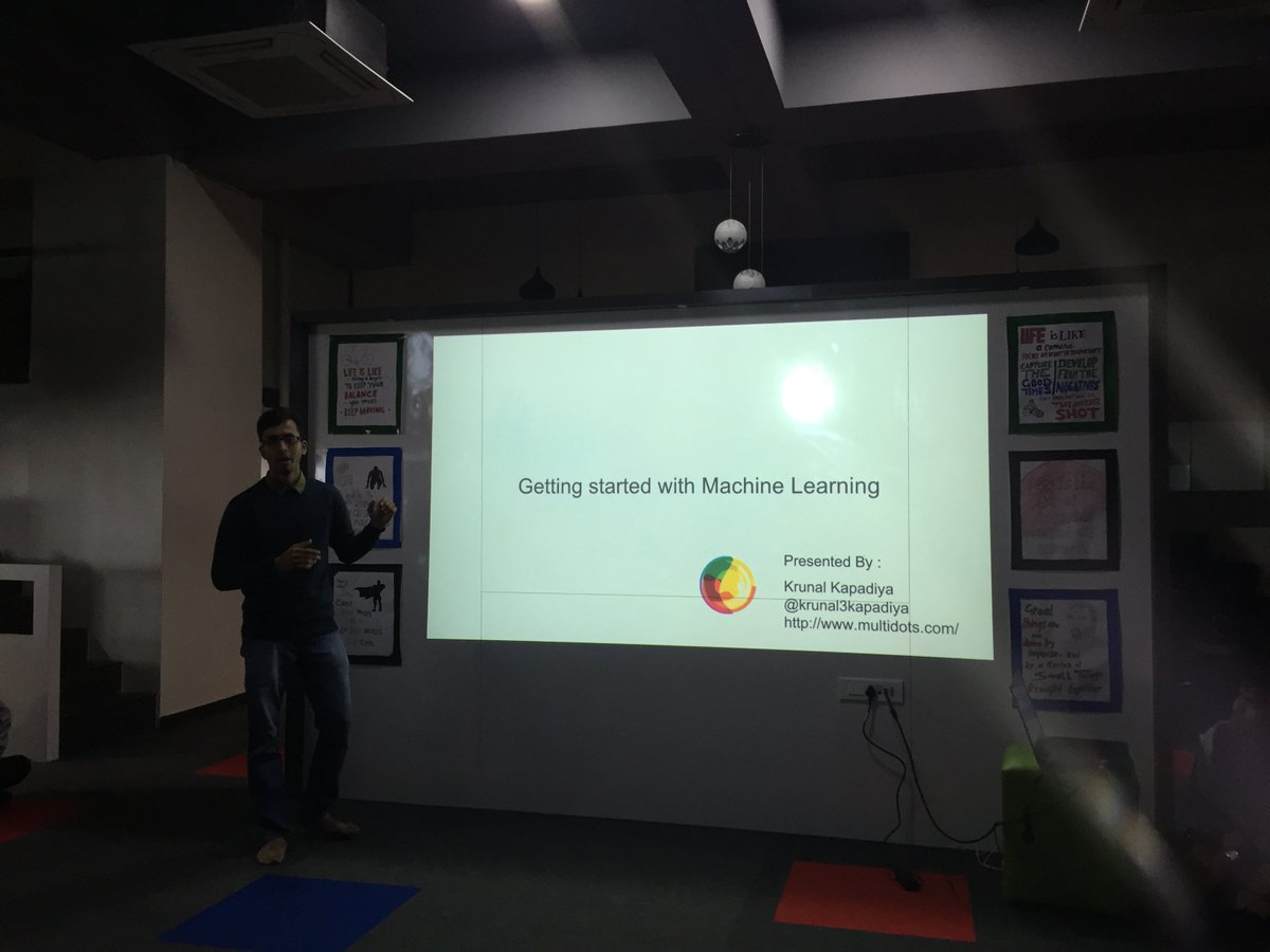 guptaanilg's tweet image. @krunal3kapadiya is kicking-off the #WEDTalks and talking about &quot;Machine Learnings&quot; @multidots