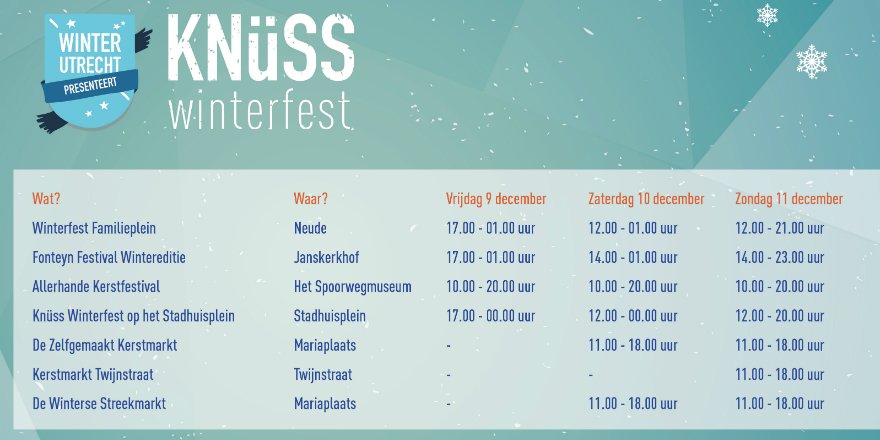 UtrMarketing's tweet image. Komend weekend staat #Utrecht volledig in het teken van sfeervolle #kerstmarkten, glühwein en kerstliederen. Kom jij naar Knüss Winterfest?