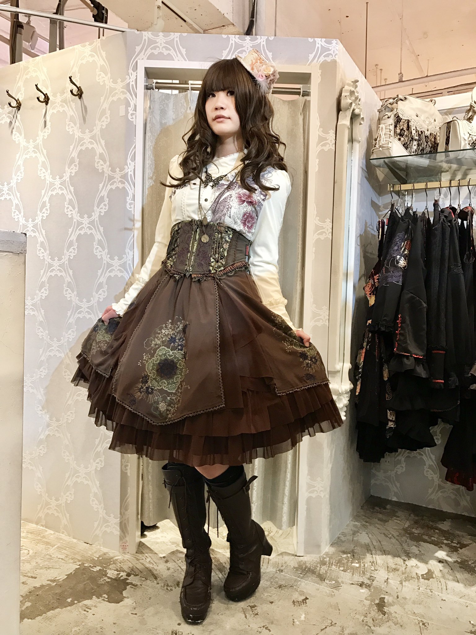 R*1様 美品 オッズオネスト ワンピース 和チャイナワンピース OZZ