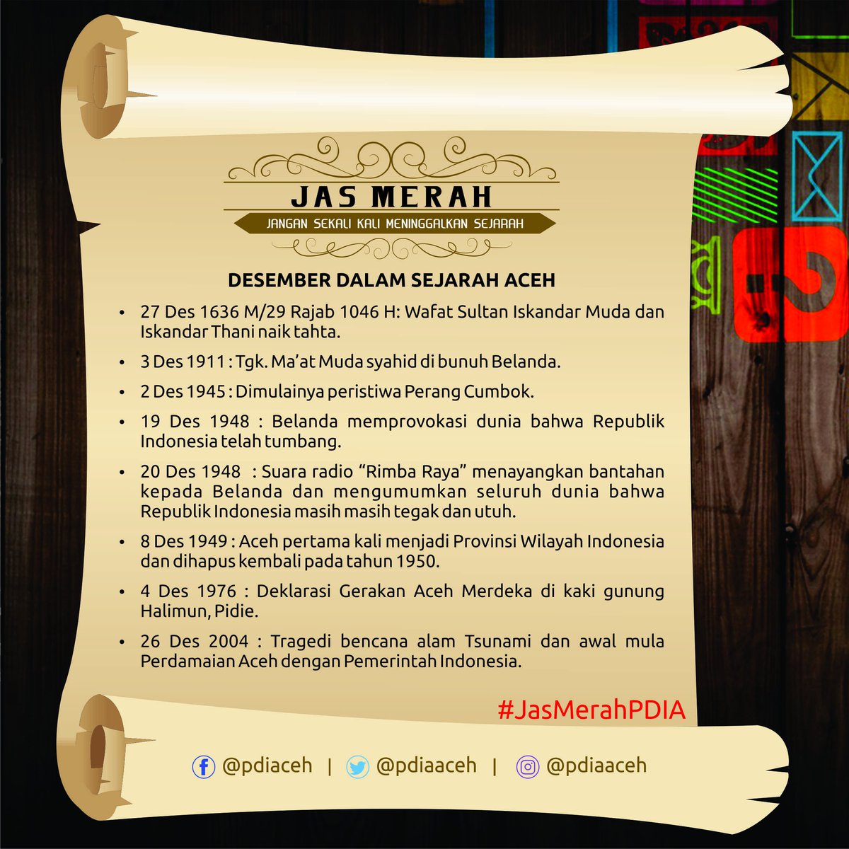 Pusat Dokumentasi dan Informasi Aceh tweet media