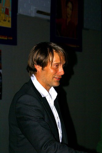 mads mikkelsen always looks like he's either insanely drunk & ready to party more or insanely drunk but trying to look sober for a pic